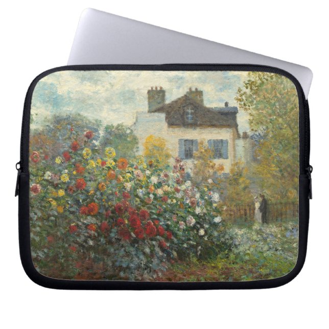 Claude Monet | konstnärens trädgård i Argenteuil Laptop Sleeve (Framsidan)