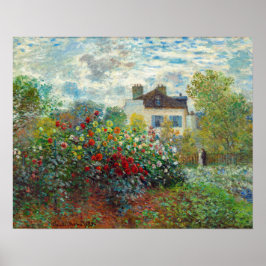 Claude Monet - Konstnärens trädgård i Argenteuil Poster