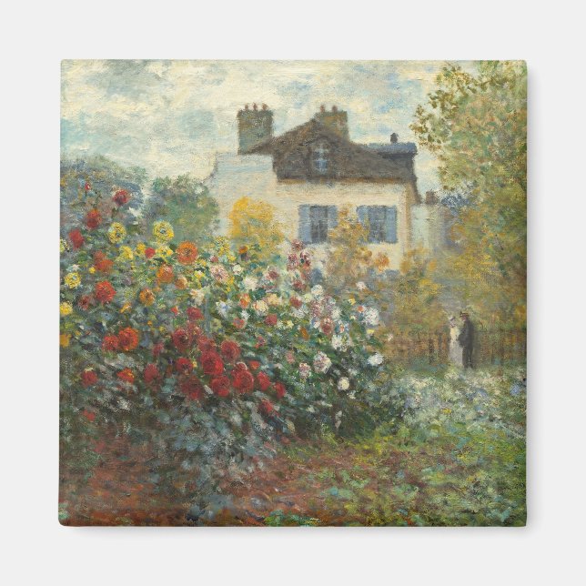 Claude Monet | Konstnärens trädgård i Argentina Magnet (Framsidan)