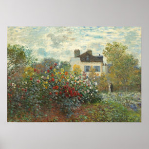 Claude Monet Konstnärens trädgård i Argentina Poster