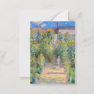 Claude Monet - konstnärens trädgård i Vetheuil Anteckningskort