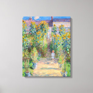 Claude Monet - konstnärens trädgård i Vetheuil Canvastryck