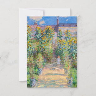 Claude Monet - konstnärens trädgård i Vetheuil Tack Kort
