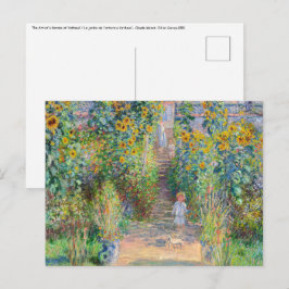 Claude Monet - konstnärens trädgård i Vetheuil Vykort