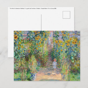 Claude Monet - konstnärens trädgård i Vetheuil Vykort