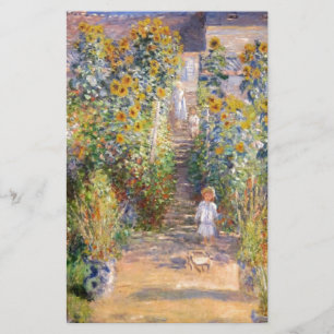 Claude Monet konstnärens trädgård på Vétheuil, 188 Brevpapper