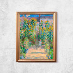 Claude Monet konstnärer Garden Sunwers Old Art Poster<br><div class="desc">Poster av Claude Monet,  The Artist's Garden at Vétheuil,  1880-1881. Gamla berömdar målade med en liten pojke och solblommor. CCO-licens,  offentlig domän. Ram ingår inte.</div>