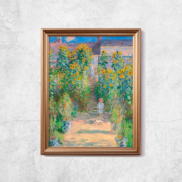 Claude Monet konstnärer Garden Sunwers Old Art Poster