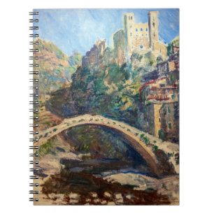 Claude Monet-konstverk - Castle of Dolceacqua Anteckningsbok