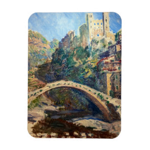 Claude Monet-konstverk - Castle of Dolceacqua Magnet