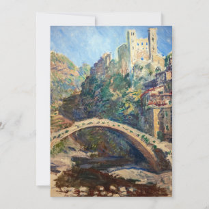 Claude Monet-konstverk - Castle of Dolceacqua Tack Kort