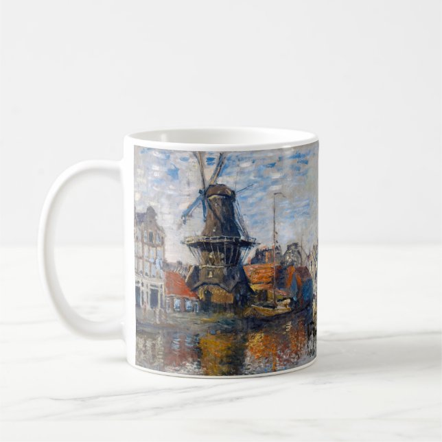 Claude Monet - Kvarn, Amsterdam Kaffemugg (Vänster)
