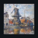 Claude Monet - Kvarn, Amsterdam Magnet<br><div class="desc">Kvarn om Onbekende Gracht,  Amsterdam - Claude Monet,  Oil on Canvas,  1874</div>