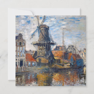 Claude Monet - Kvarn, Amsterdam Tack Kort