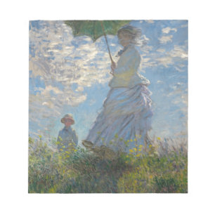 Claude Monet kvinna med en ett slags solskydd 1875 Anteckningsblock