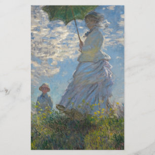 Claude Monet kvinna med en ett slags solskydd 1875 Brevpapper