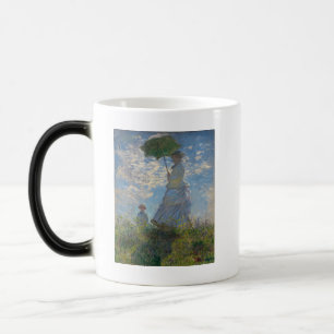 Claude Monet kvinna med en ett slags solskydd 1875 Magisk Mugg
