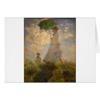 Claude Monet: Kvinna med en ett slags solskydd, Hälsningskort