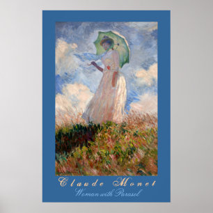 Claude Monet: Kvinna med ett slags solskydd Poster