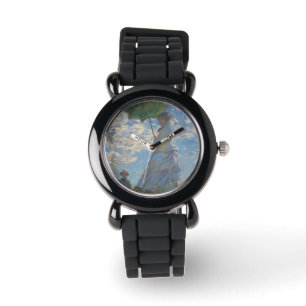 Claude Monet kvinna med henne sonödegåvor Armbandsur