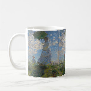 Claude Monet Kvinna med parasoll Finkonst Kaffemugg
