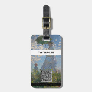 Claude Monet Kvinna med parasoll Konstverk Bagagebricka