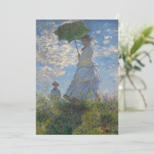 Claude Monet Kvinna med parasoll Konstverk Inbjudningar