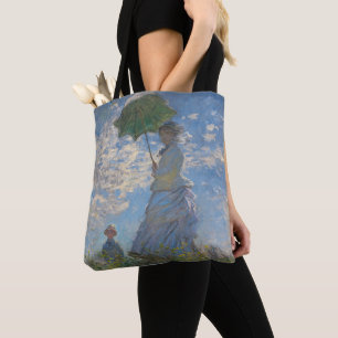 Claude Monet Kvinna med parasoll Konstverk Tygkasse