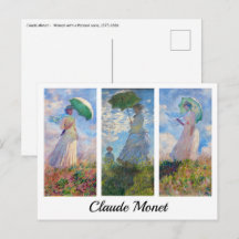 Claude Monet -  Kvinna med parasoll serie