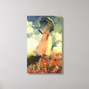 Claude Monet - kvinna med parasollen Canvastryck