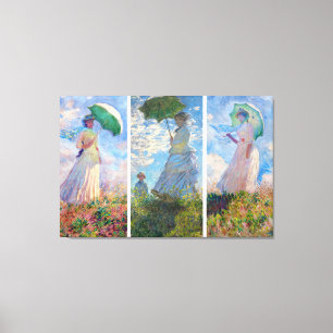 Claude Monet - Kvinna med Parasolserie Canvastryck