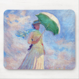 Claude Monet - Kvinna med Parasolvänd höger Musmatta