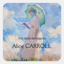 Claude Monet - Kvinna med parasolvänd lämnat