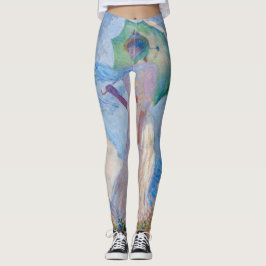 Claude Monet - Kvinna med parasolvänd lämnat Leggings
