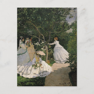 Claude Monet kvinnor i trädgården, 1866 Vykort