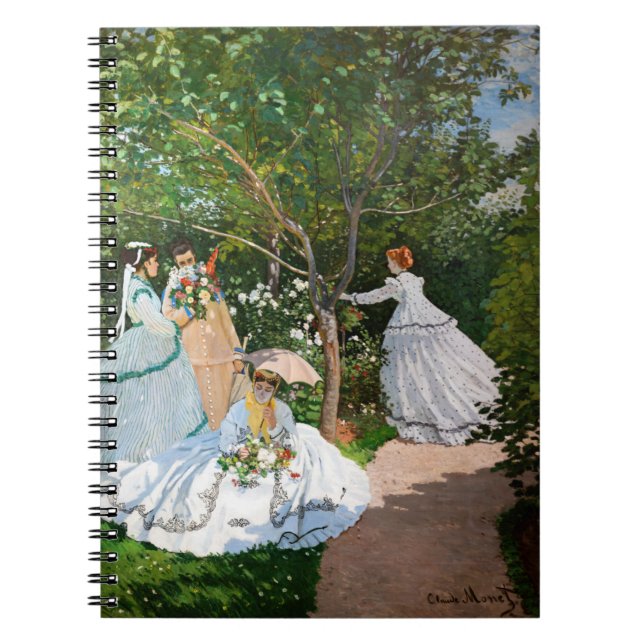 Claude Monet - Kvinnor i trädgården Anteckningsbok (Framsidan)