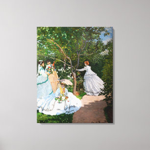 Claude Monet - Kvinnor i trädgården Canvastryck
