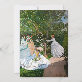 Claude Monet - Kvinnor i trädgården Inbjudningar