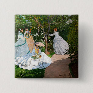 Claude Monet - Kvinnor i trädgården Knapp