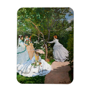 Claude Monet - Kvinnor i trädgården Magnet