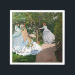 Claude Monet - Kvinnor i trädgården Pappersservett<br><div class="desc">Kvinnor i Garden/Femmes au jardin - Claude Monet,  Oil on Canvas,  1866</div>
