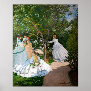 Claude Monet - Kvinnor i trädgården Poster