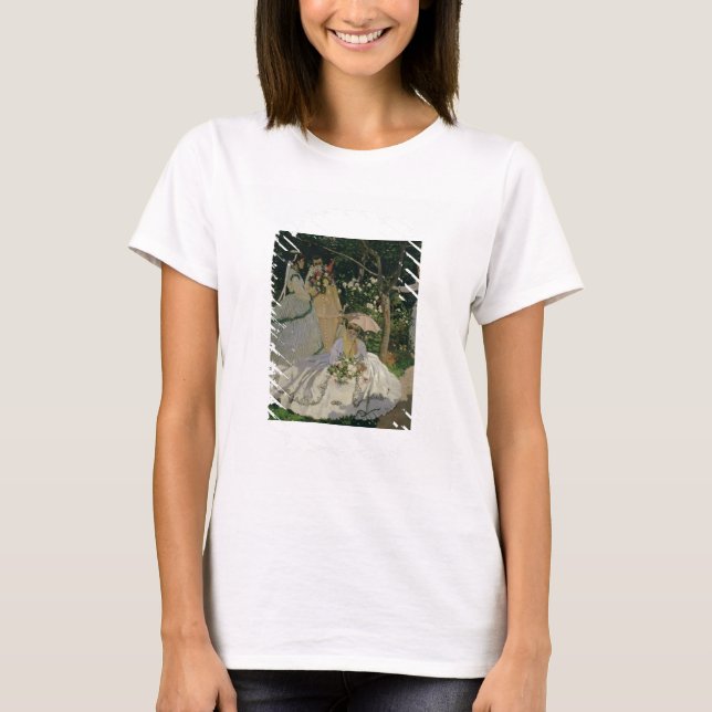 Claude Monet | Kvinnor i trädgården T Shirt (Framsida)