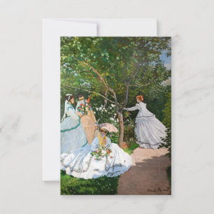 Claude Monet - Kvinnor i trädgården Tack Kort