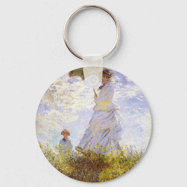 Claude Monet - Kvinnor med parasol Nyckelring (Framsida)