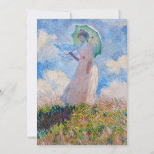 Claude Monet - Kvinnor med parasol/paraply Inbjudningar