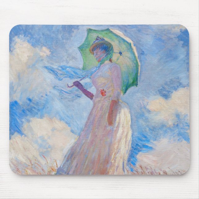 Claude Monet - Kvinnor med parasol/paraply Musmatta (Framsidan)