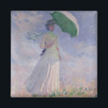 Claude Monet | Kvinnor med Parasolvändad Höger Magnet<br><div class="desc">Kvinnor med parasol på Högerna,  1886 | Claude Monet | Art Location: Musee d'Orsay,  Paris,  Frankrike | Fransk Artist | Bilduppsamlingsnummer: XIR61731</div>