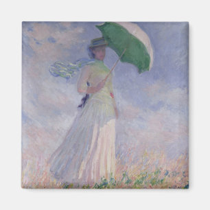 Claude Monet Kvinnor med Parasolvändad Höger Magnet