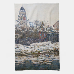 Claude Monet - kyrkan i Vetheuil Kökshandduk